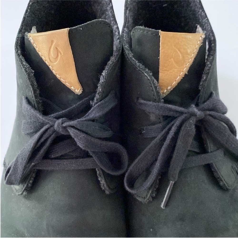 OluKai Men’s Shoes Hawaiiloa Manu Ihu Chukka Boots Black size 12 - Picture 10 of 13